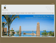 Tablet Screenshot of hotelplayacalera.com
